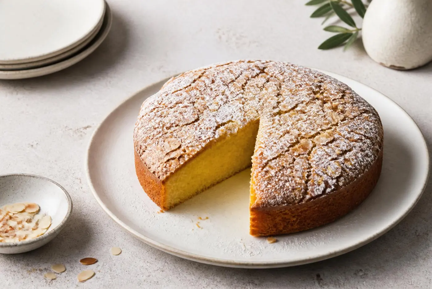 Olive Oil Almond Cake